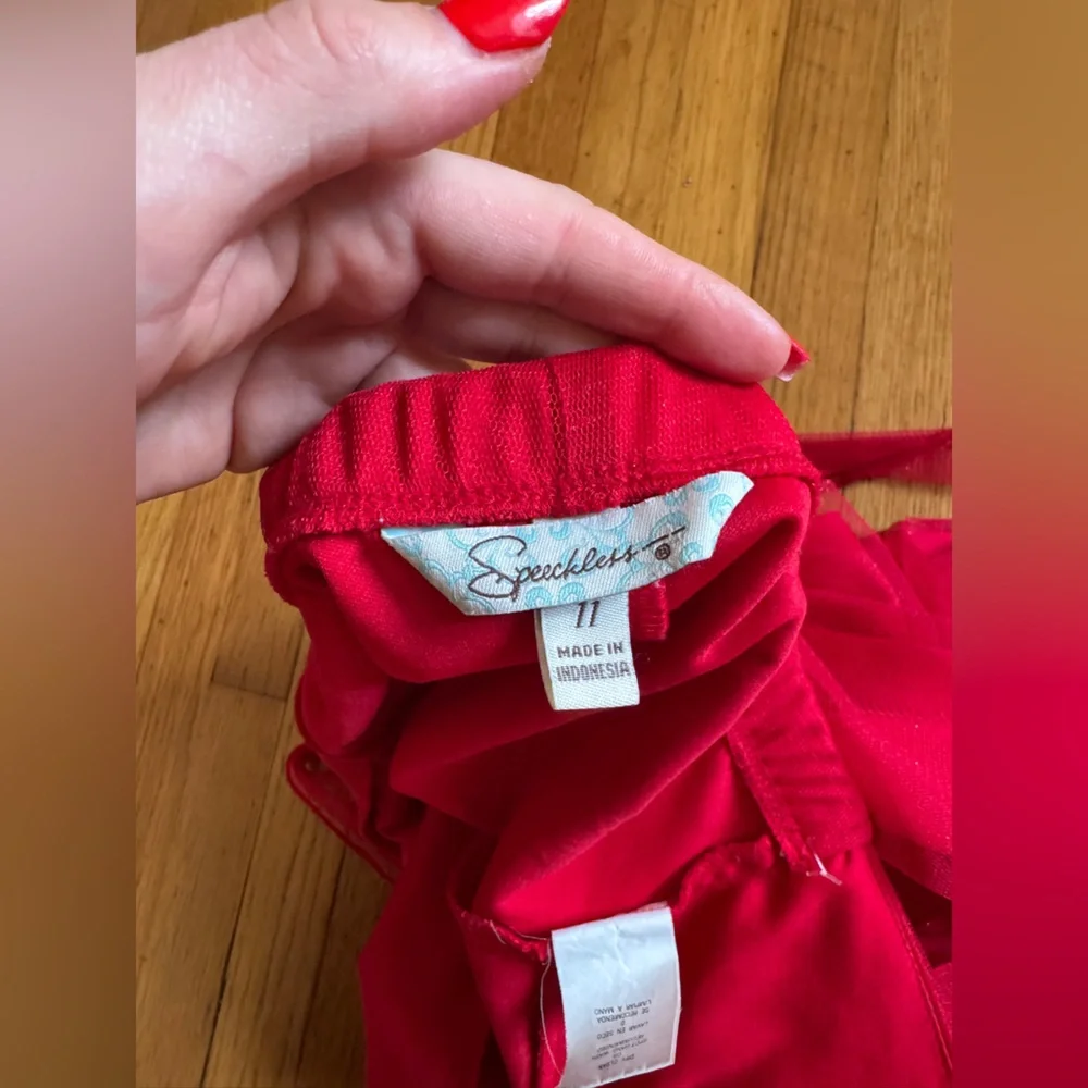 Y2K Vintage Red Babydoll Dress